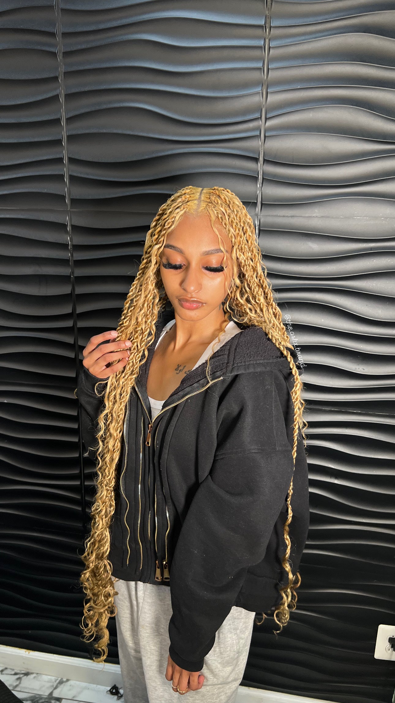 #27 Honey Blonde bulk human hair for braiding