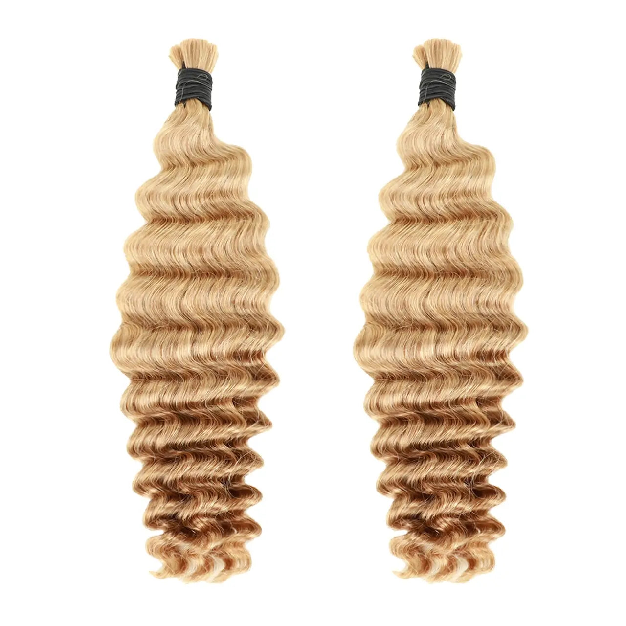 Medium Blonde bulk human hair for braiding
