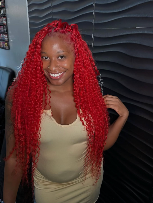 Burgundy/#450/Red Human Hair Bulk