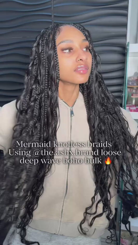 Natural Brown/Black Human Boho Bulk